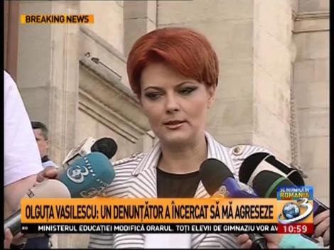 Lia Olguța Vasilescu: Un denunțător a încercat să mă agreseze