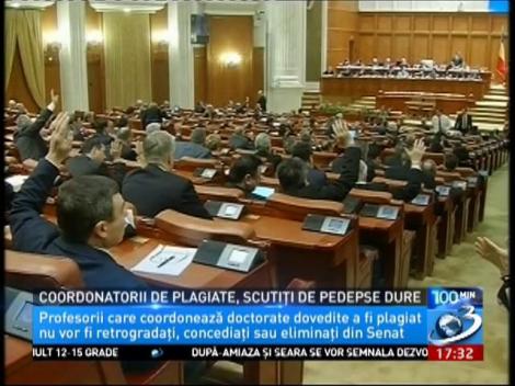 Coordonatorii de plagiate, scutiţi de pedepse dure