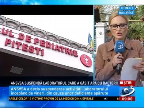 ANSVSA a suspendat laboratorul care a găsit apa cu bacterii