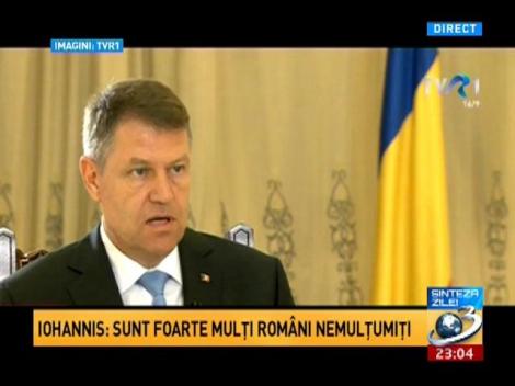 Iohannis: Sunt foarte mulţi români nemulţumiţi