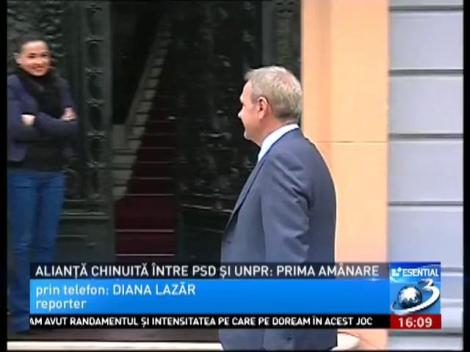 Alianţă chinuită între PSD şi UNPR: Prima amânare