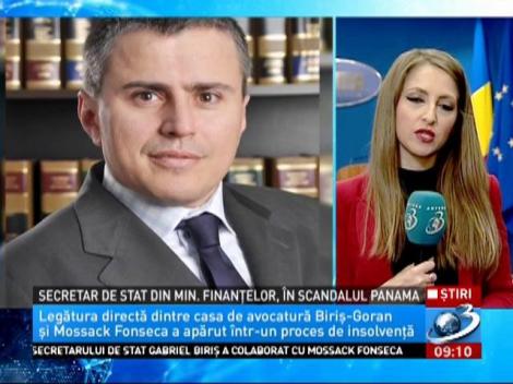 Secretar de stat din Ministerul Finanțelor, în scandalul Panama