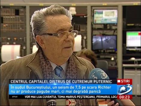 Centrul capitalei ar fi distrus în cazul unui cutremur puternic