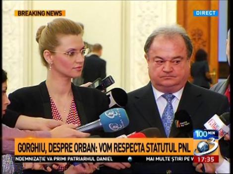 Alina Gorghiu şi Vasile Blaga, declaraţii după retragerea lui Orban