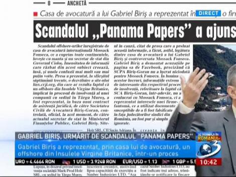 Gabriel Biriș, urmărit în scandalul Panama Papers