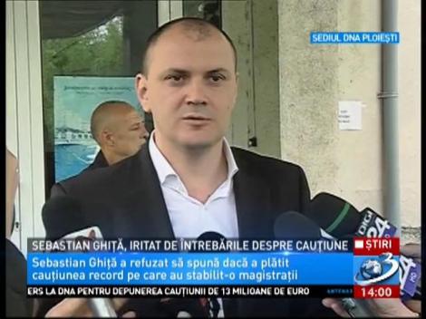 Sebastian Ghiță, iritat de întrebările despre cauțiune