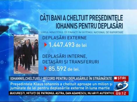 Iohannis, cheltuieli-record pentru deplasările &icirc;n strănătate
