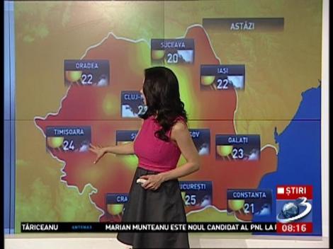 Cum va fi vremea &icirc;n următoarele ore