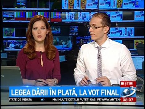 Legea dării în plată, la vot final