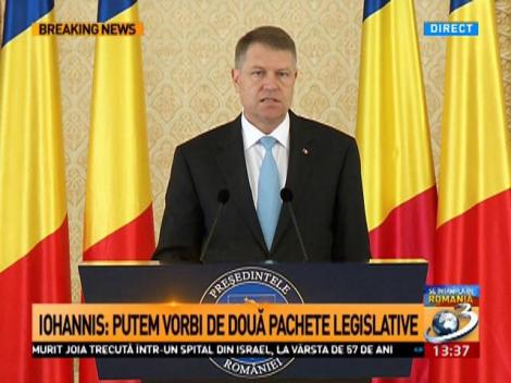 Klaus Iohannis, la finalul negocierilor pentru legile siguranței naționale: Este nevoie de o legislație clară, actuală, stabilă