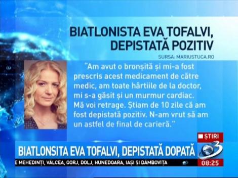 Biatlonista Eva Toflvi, depistată dopată