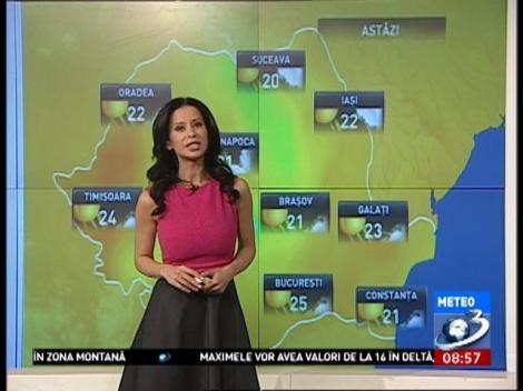 Cum va fi vremea spre sf&acirc;rșitul săptăm&acirc;nii