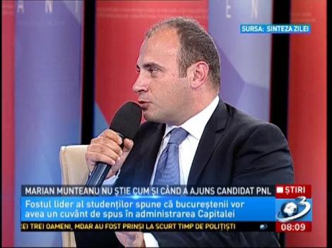 Marian Munteanu nu știe cum și c&acirc;nd a ajuns candidat PNL