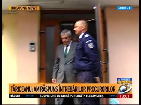 Călin Popescu Tăriceanu: Am răspuns întrebărilor procurorilor