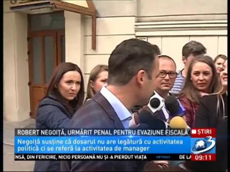 Robert Negoiță, urmărit penal pentru evaziune fiscală