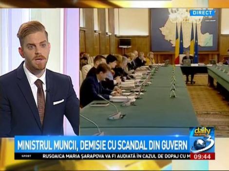 Daily Income: Ministrul Muncii, demisie cu scandal din Guvern