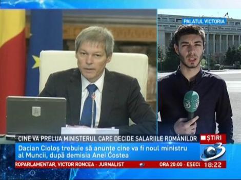 Premierul caută un înlocuitor pentru ministerul Muncii