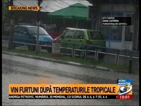 Prognoza meteo. După vremea tropicala vin furtunile