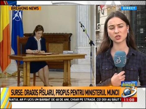 Surse: Dragoș P&icirc;slaru, propus pentru ministerul muncii