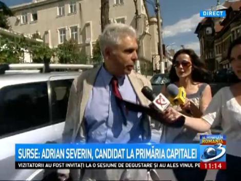 Surse: Adrian Severin ar putea candida la primăria capitalei