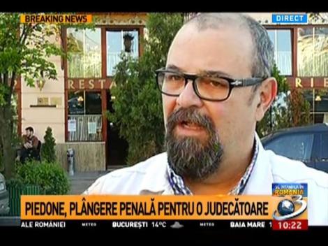 Piedone, plângere penală pentru o judecătoare