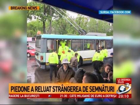 La Ordinea Zilei: Piedone a reluat str&acirc;ngerea de semnături