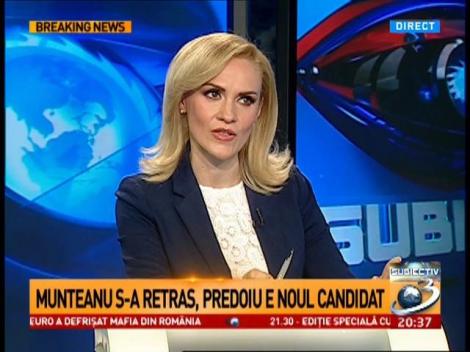 Gabriela Firea, despre declarația lui Marian Munteanu: A fost o declarație de război