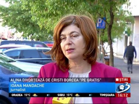 Alina divorțează de Cristi Borcea ”pe gratis”