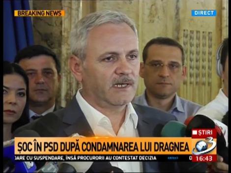 Liviu Dragnea: Consider că sentința este profund nedreaptă. Am decis să rămân în continuare președinte al PSD