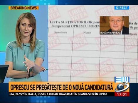 Oprescu se pregătește de o nouă candidatură