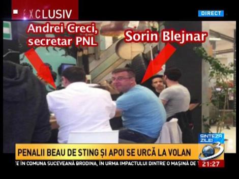 Penalii beau de sting și apoi se urcă la volan