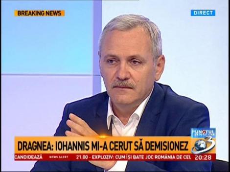 Dragnea: Iohannis m-a sunat să demisionez. A încălcat Constituția