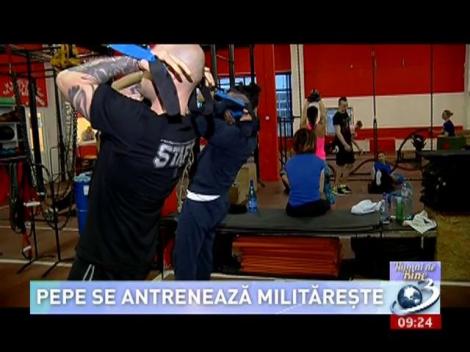 Numai de bine. Pepe se antrenează militărește