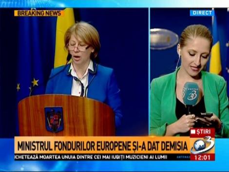 Ministrul Fondurilor Europene și-a dat demisia