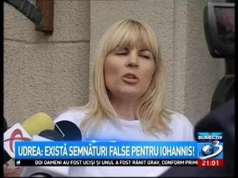 Udrea: Exista semnaturi false pentru Iohannis