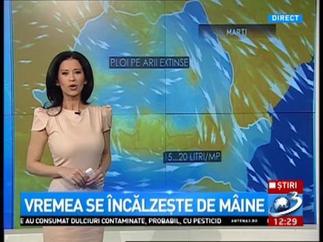 Vremea se &icirc;ncălzește de m&acirc;ine