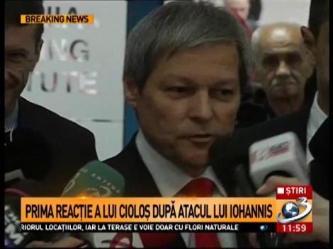 Prima reacție a premierului Cioloș după atacul lui Iohannis