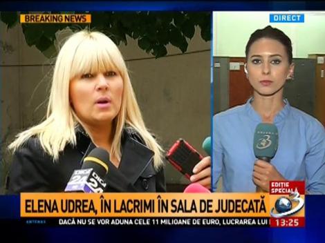 Elena Udrea, în lacrimi în sala de judecată