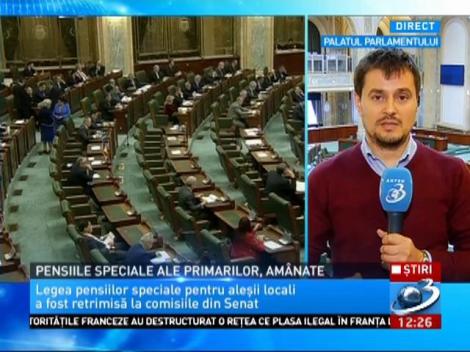 Pensiile speciale ale primarilor, am&acirc;nate