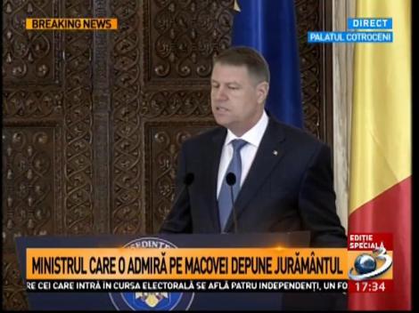 Ministrul Fondurilor Europene depune jurământul