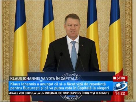 Președintele Klaus Iohannis și-a făcut viză de reședință în Capitală