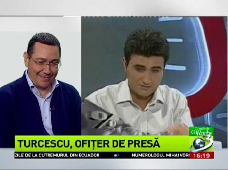 Cu m&acirc;inile CuRache: Turcescu, ofițer de presă