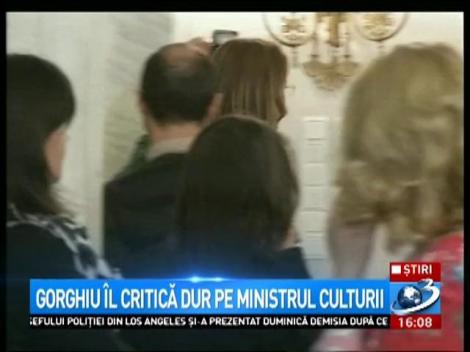 Gorghiu &icirc;l critică dur pe ministrul Culturii