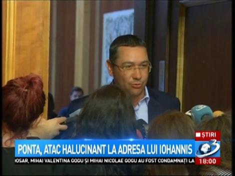 Ponta, atac halucinant la adresa lui Iohannis