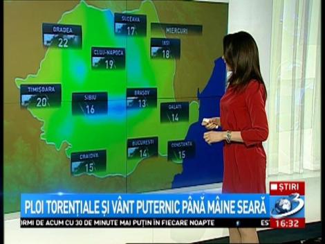 Atenționare ANMH! Un nou COD GALBEN a intrat în vigoare astăzi. Până când vom avea ploi torențiale și vânt puternic