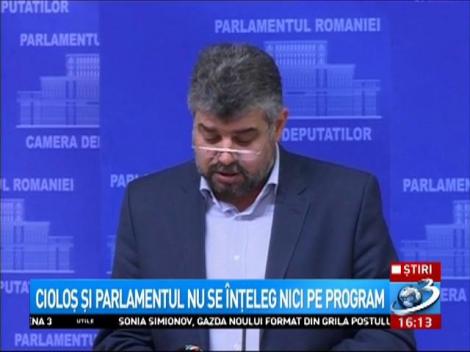 Cioloș și Parlamentul nu se înțeleg nici pe program