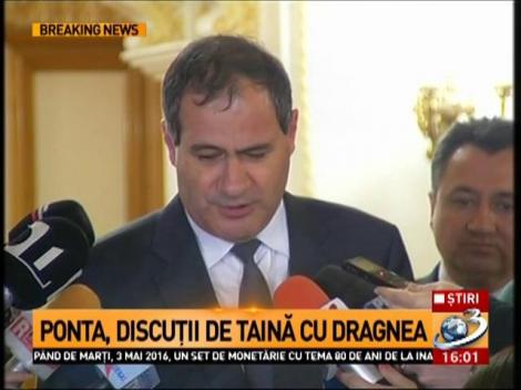 Ponta, discuții de taină cu Dragnea