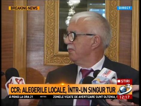 CCR: Alegerile locale, &icirc;ntr-un singur tur