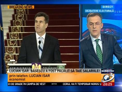Subiectiv: Ce precizări a făcut economistul Lucian Isar cu privire la declarația sa despre Băsescu