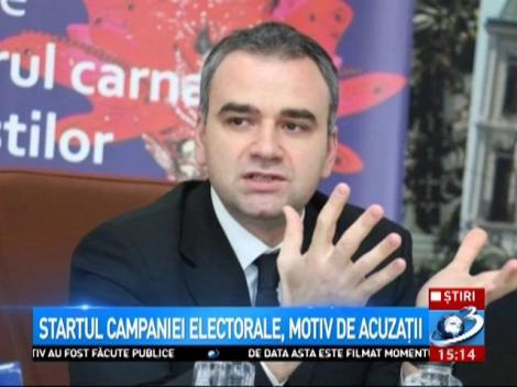 Startul campaniei electorale, motiv de acuzații